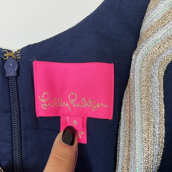 LILLY PULITZER VALLI SHIFT DRESS IN TRUE NAVY ~ NWT - Picture 10 of 15